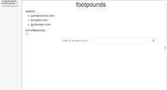 Desktop Screenshot of footpounds.com